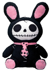 Furrybones Small Plush Black Bunny